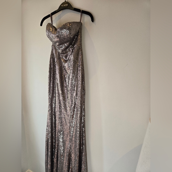Lulus Majestic Muse Strapless Sequin Maxi Dress Size XS - Picture 7 of 16